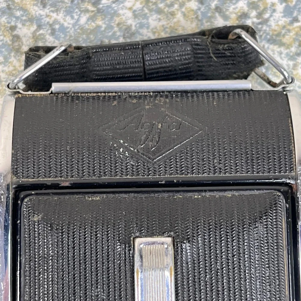 Agfa Ansco Viking Folding Camera Black Anastigmat f/6.3 Lens Vintage Display